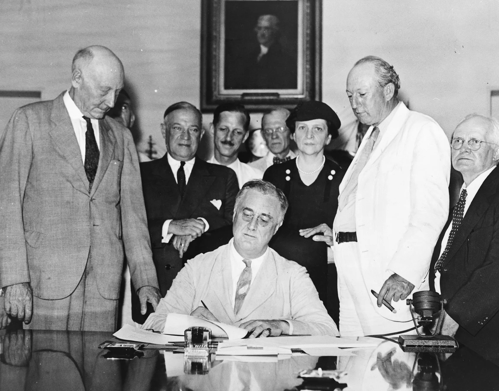 Social Security. The Social Security Act of 1935 established a federal program intended to provide economic security for older Americans and other vulnerable populations.