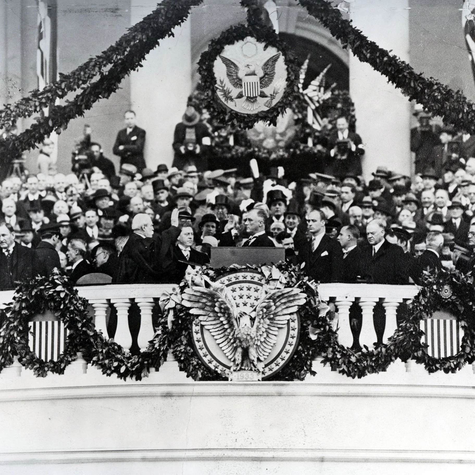 Leadership in Crisis. When Franklin Roosevelt took office in 1933, the nation faced economic hardship on a scale few Americans had experienced. His administration sought to restore confidence while confronting unemployment, bank failures, and widespr