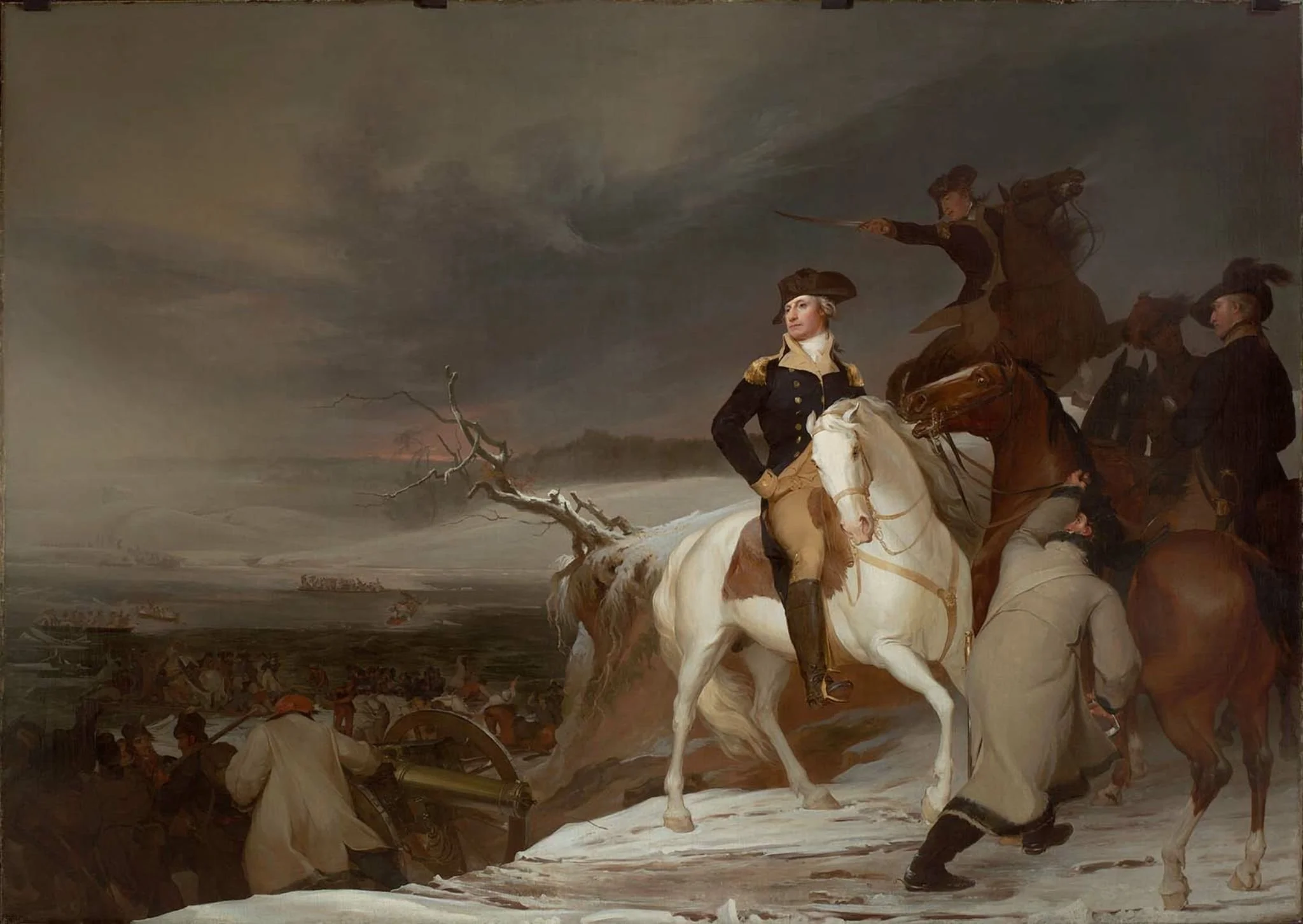 Passage of the Delaware (1819) by Thomas Sully. A later artistic interpretation of Washington’s crossing, reinforcing its place in national memory.