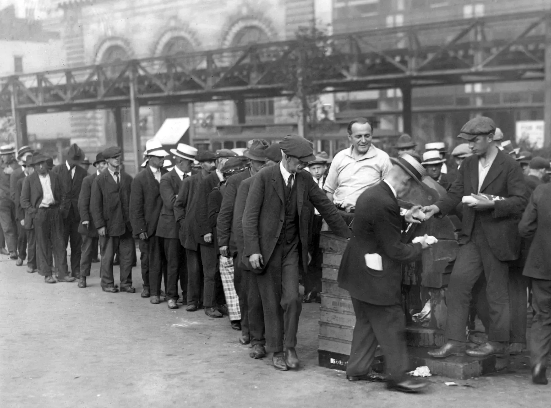 Hardship. Millions of Americans faced unemployment and economic uncertainty as businesses failed and financial systems weakened across the country.