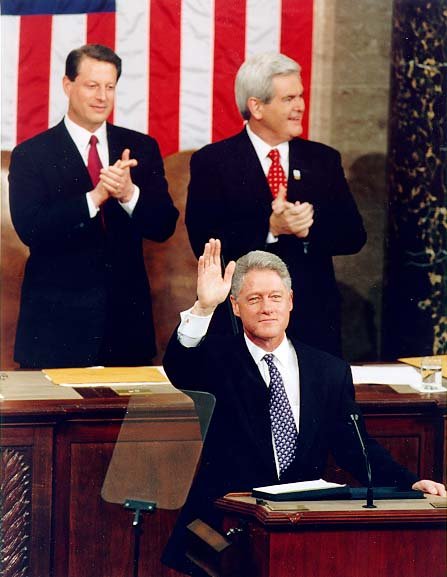 Working Across Differences.
Despite notable political disagreements, President Bill Clinton and congressional leaders worked together on significant legislation, including balanced federal budgets and welfare reform, demonstrating that bipartisan coo