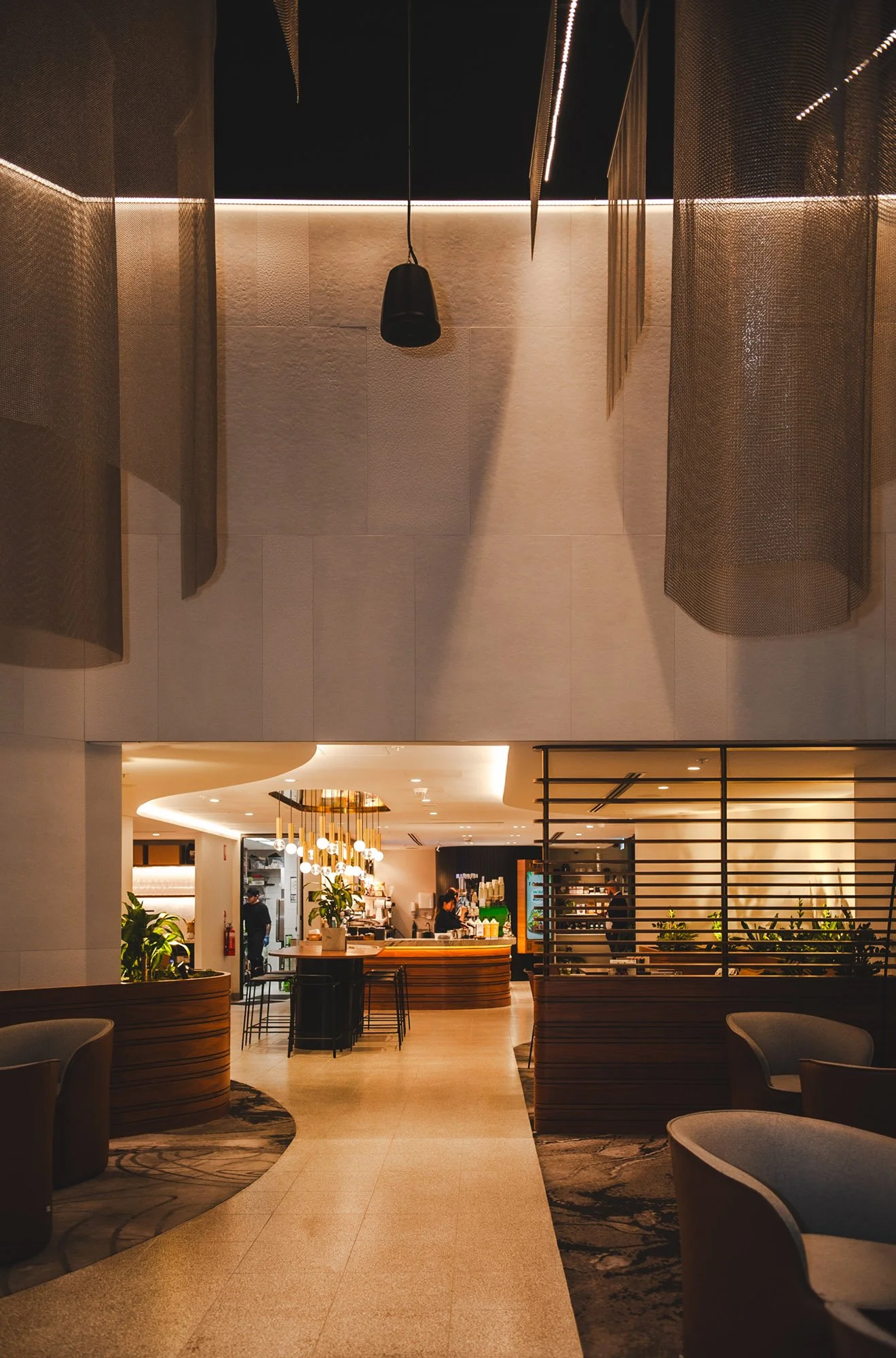 We operate the Gateway Business Lounge by Fossix with the Lobby Tower. Our venue is a modern, stylish  cafe with warm lighting, together with multiple seating options. 