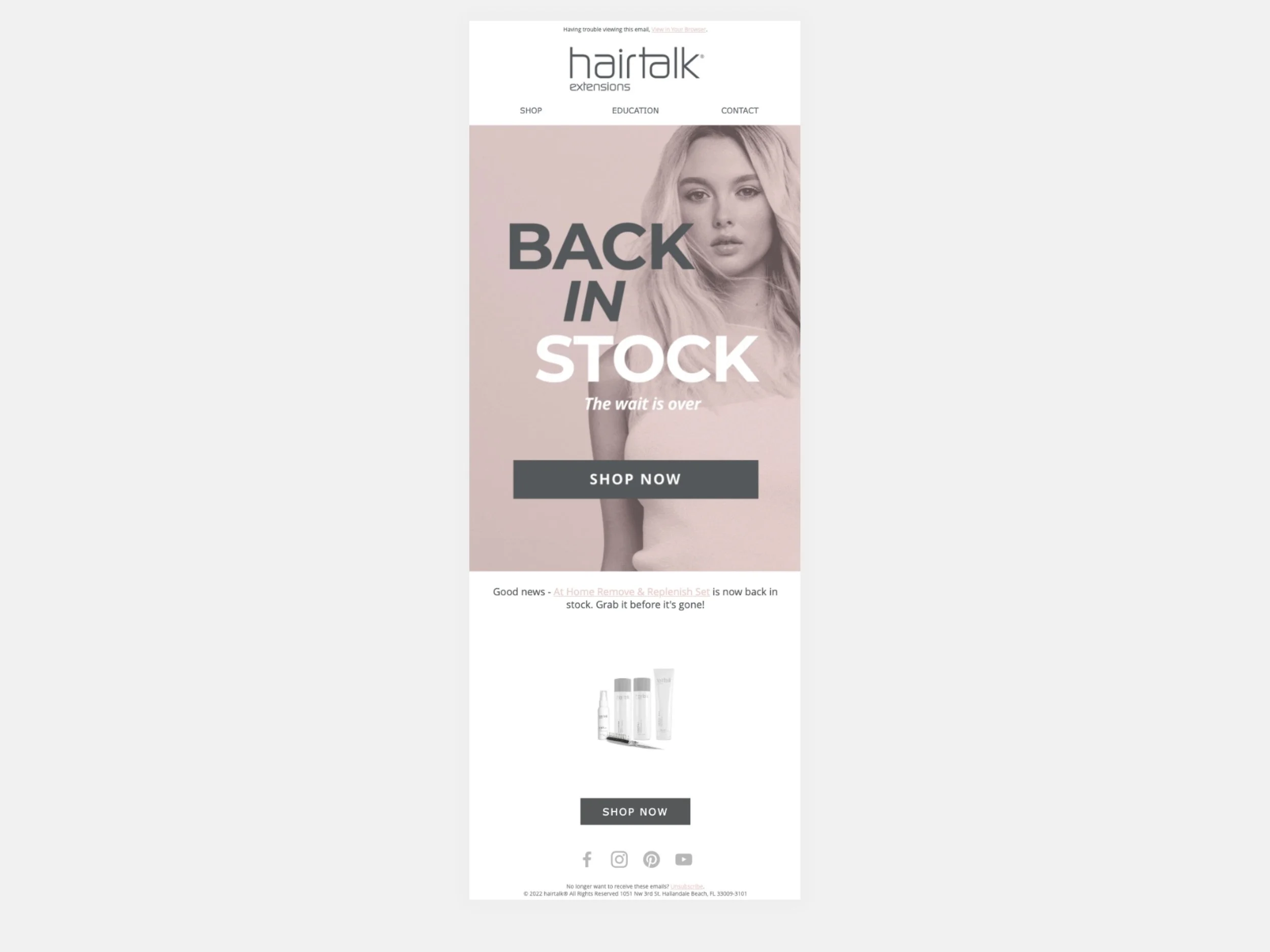 Email Marketing Back In Stock Flow