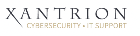 XANTRION logo with the words 'CYBERSECURITY' and 'IT SUPPORT' beneath it.