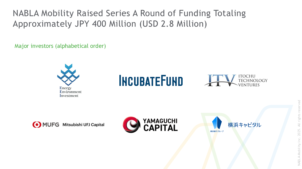 Series A fundraising / Selected for NEDO’s GX Program
