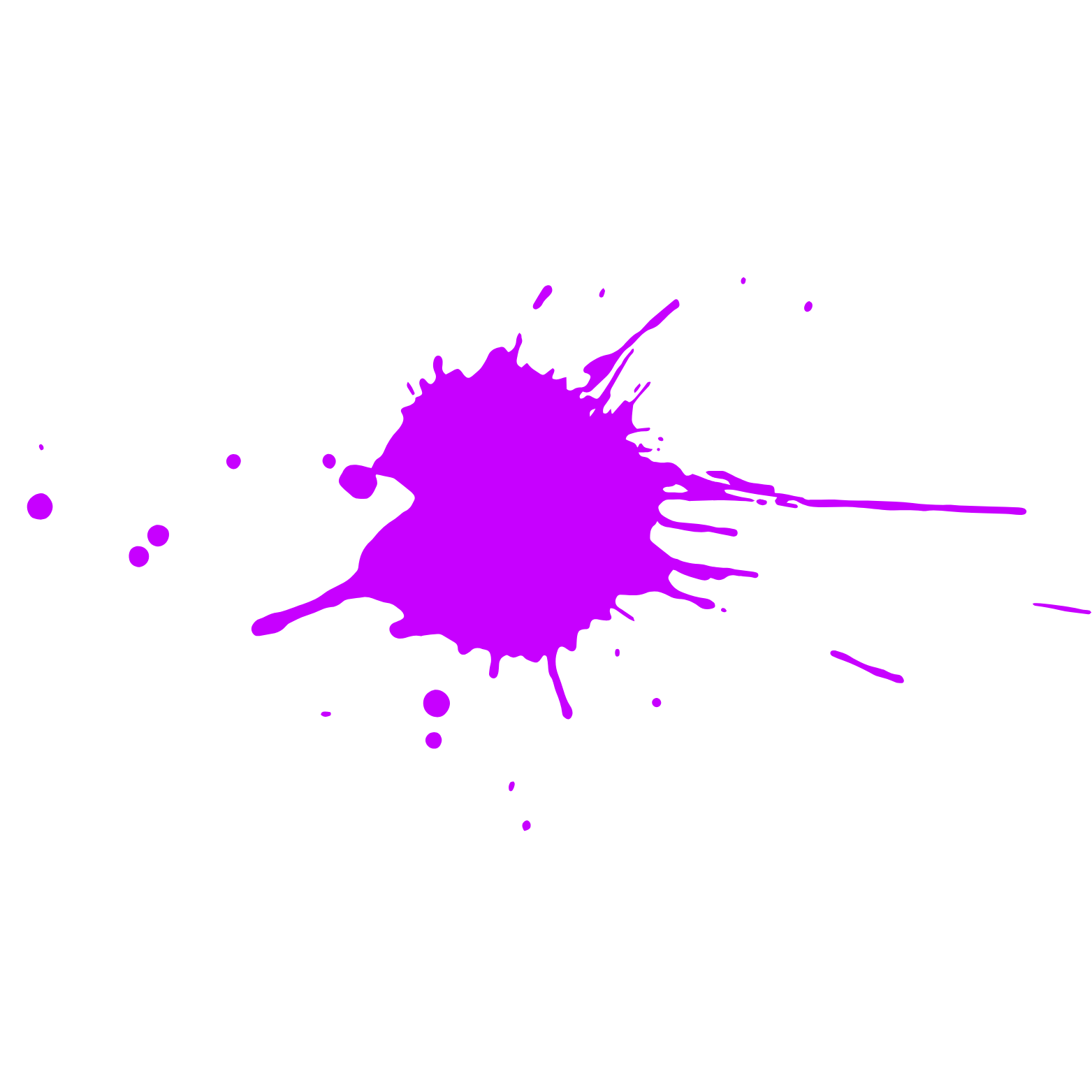 Purple paint splatter on black background.