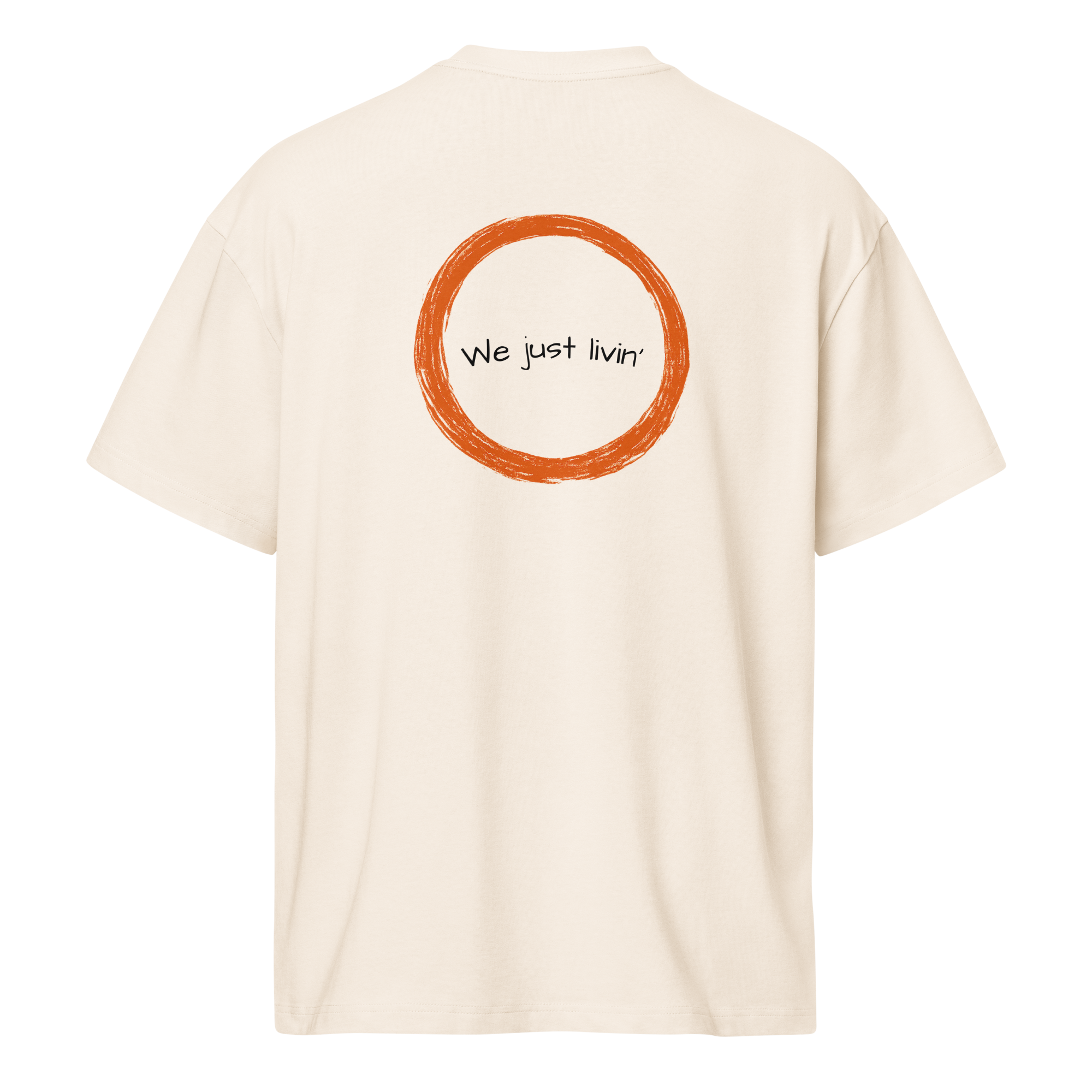 764/We just livin'  Off-White Box Tee