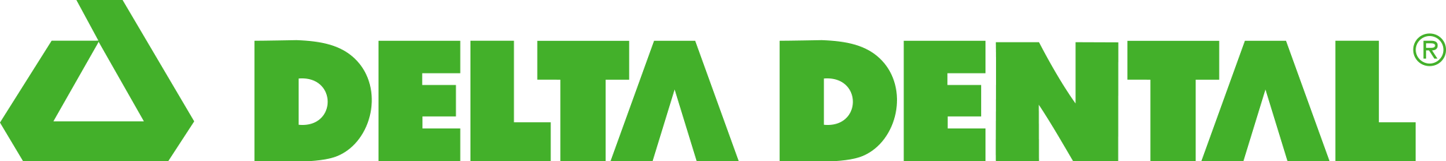Delta Dental logo in green and black