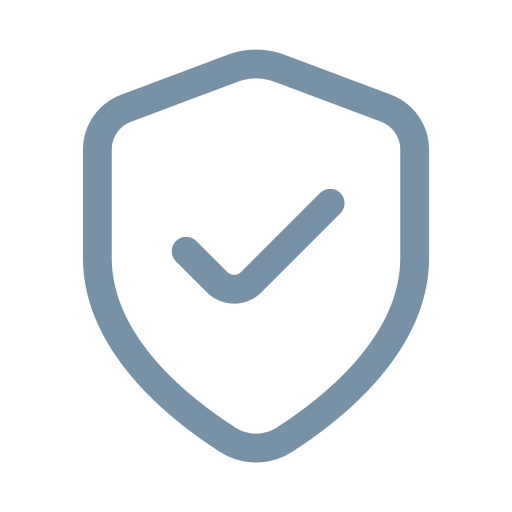 Shield icon with a checkmark inside