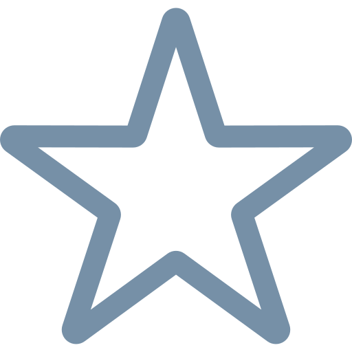 Outline of a five-pointed star with a hollow center.