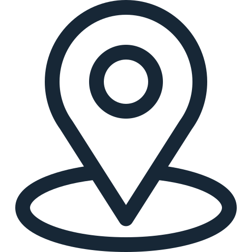 Icon of a location pin on a map.