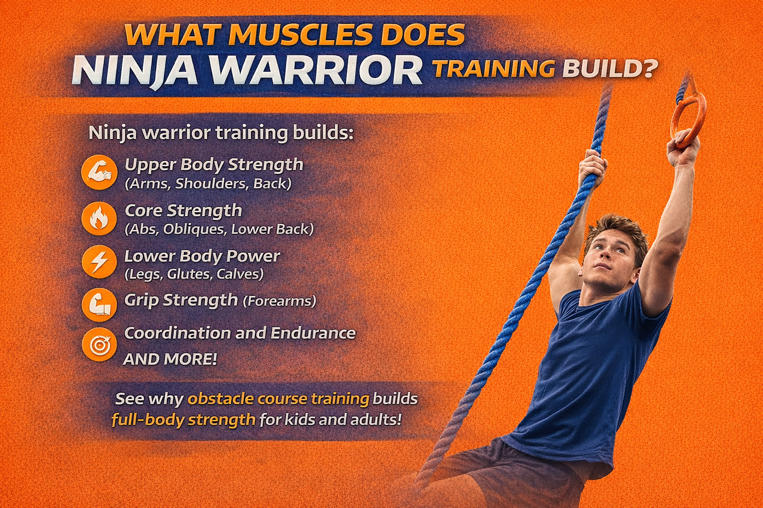 What Muscles Does Ninja Warrior Training Build? (Full Breakdown for Kids &amp; Adults)