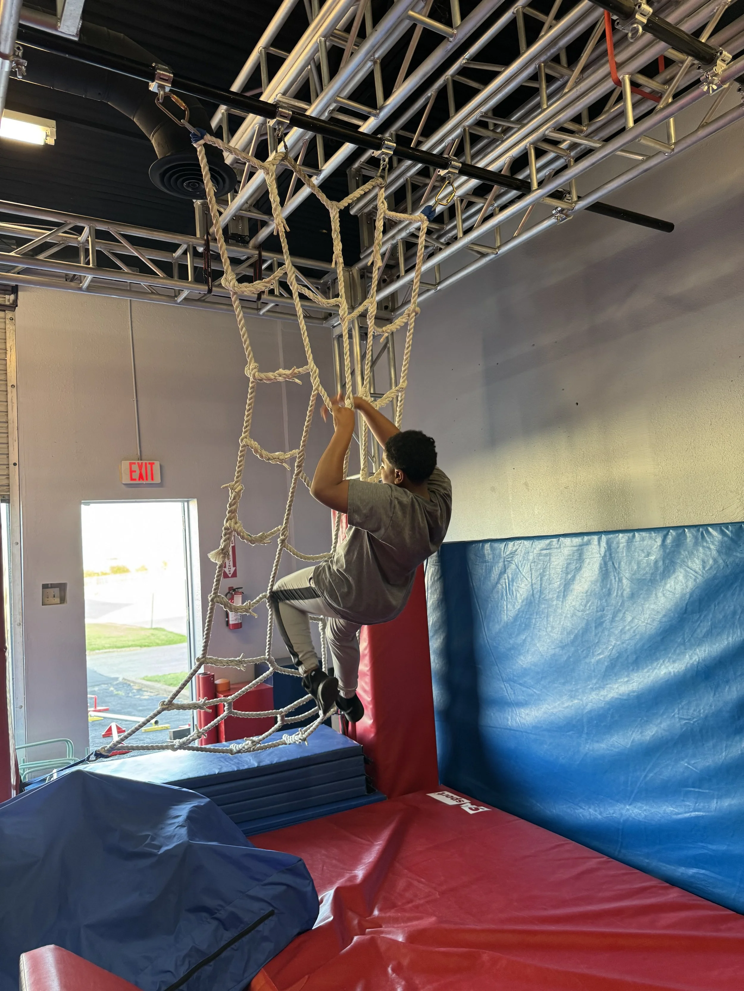 Kids Gymnastics and Fitness Athletic Sports Classes at the Best Gym  - Build confidence, strength, balance, coordination, motor development and resilience through exciting Ninja Warrior obstacle training in Grand Prairie TX 8.jpg