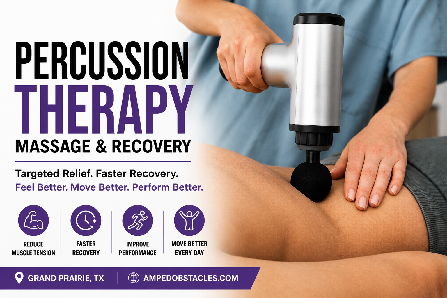 Percussion Therapy Massage &amp; Recovery in Grand Prairie, TX