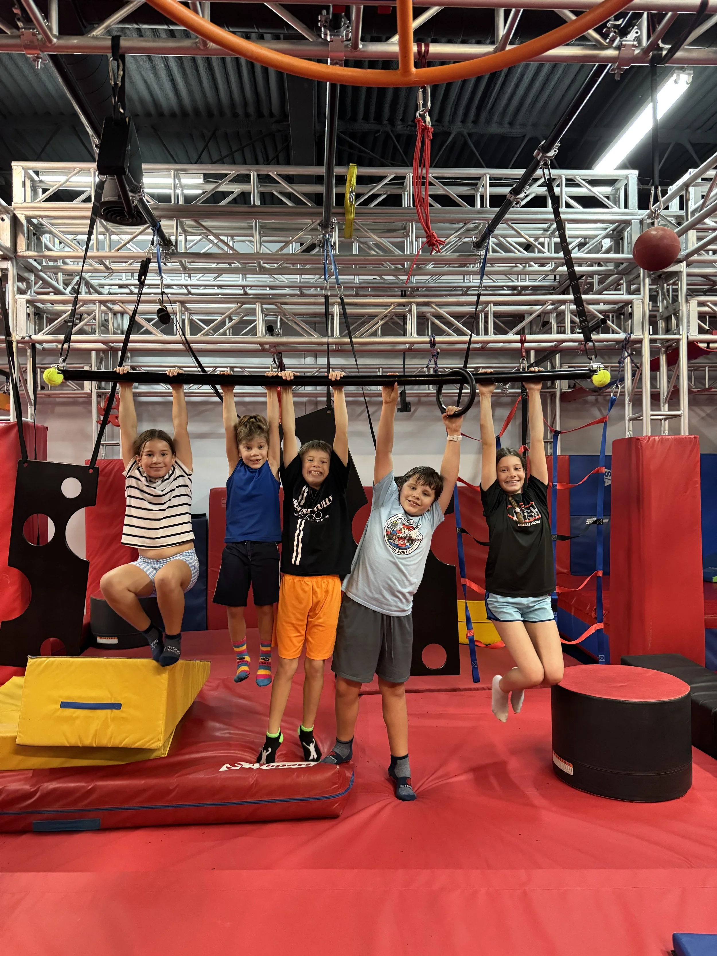Birthday Party Event Venue in Grand Prairie TX Active Ninja Warrior Playground for kids teens adults - fun family celebration booking near Dallas.