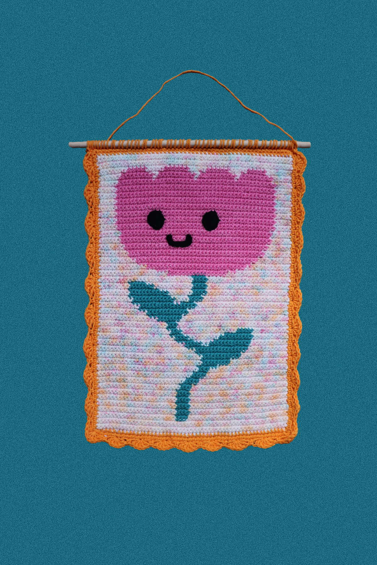 flower crochet tapestry
