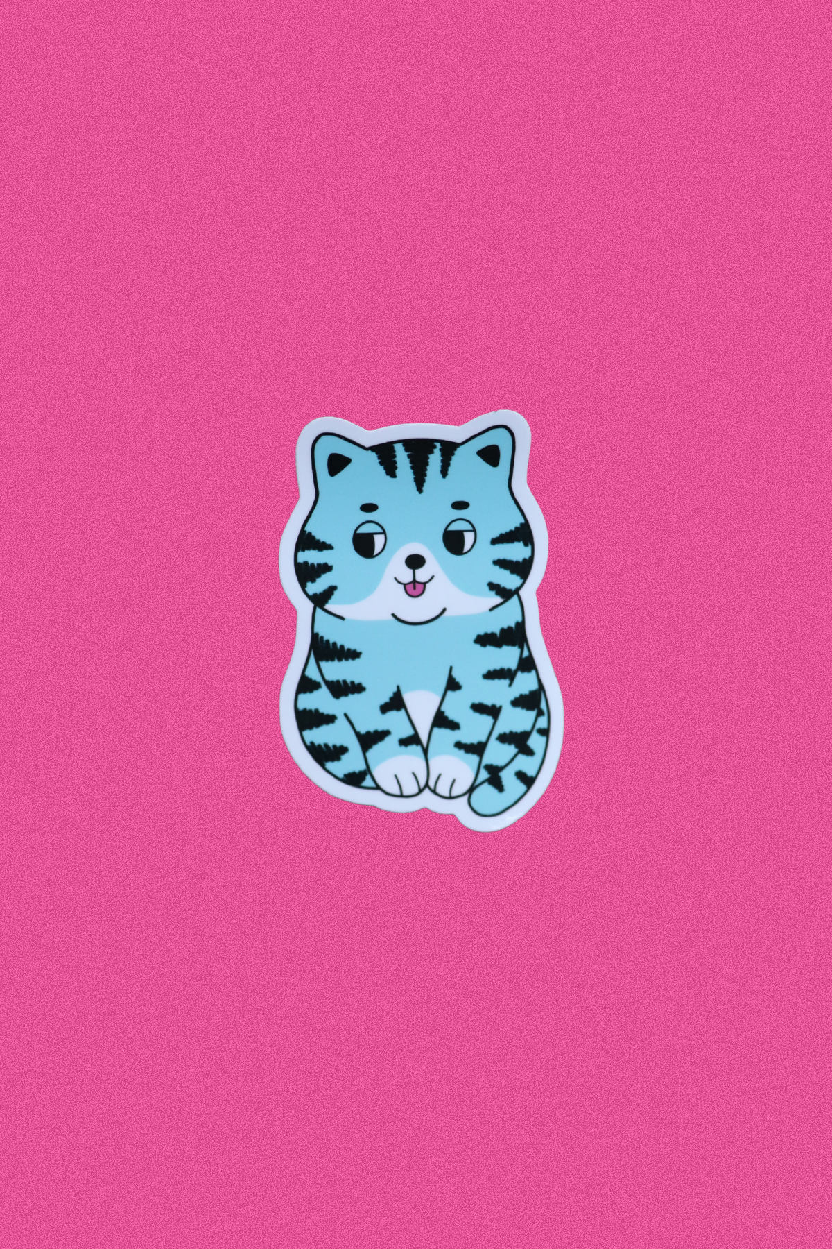 blue tiger sticker
