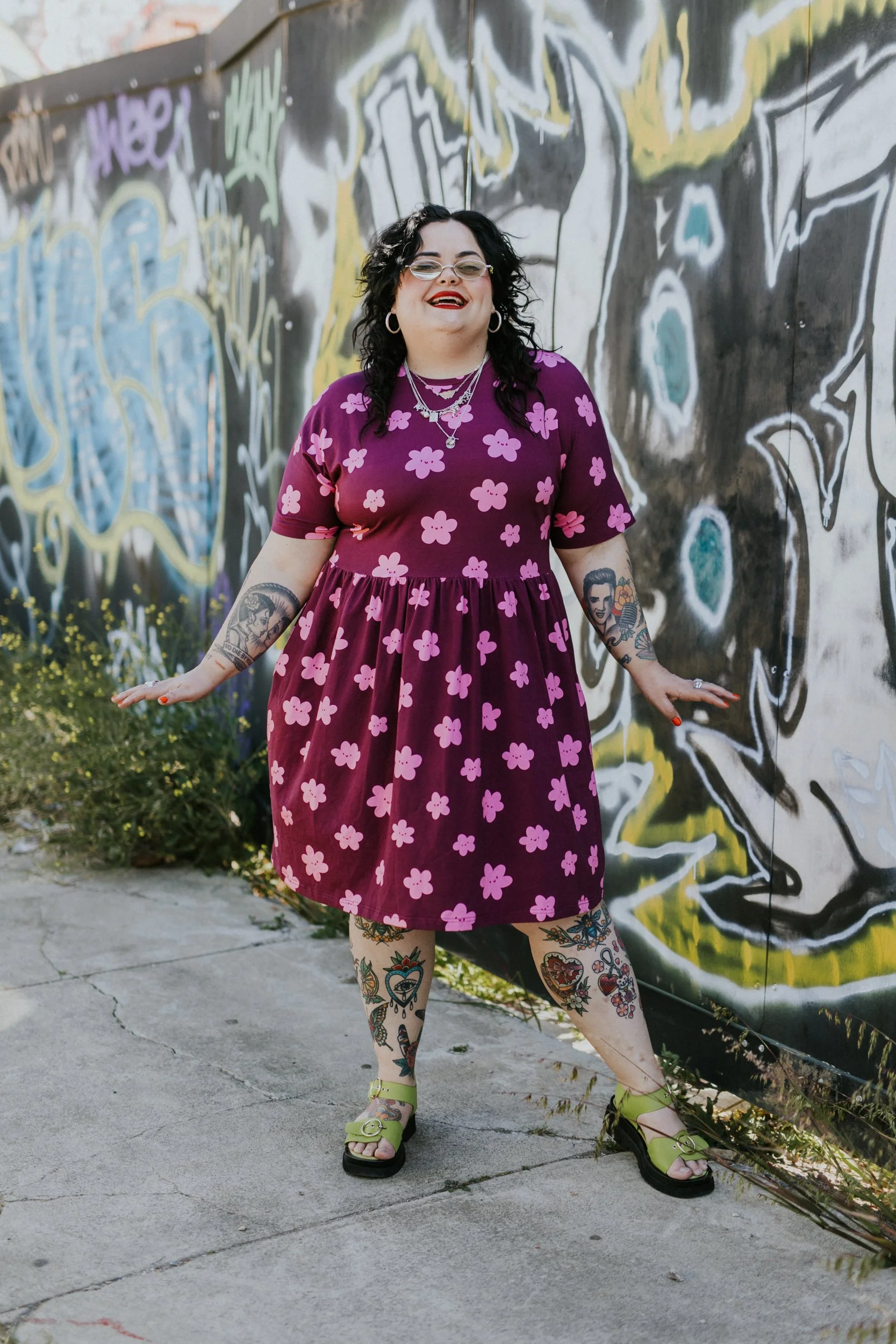 flower power smock dress (PRE-ORDER)