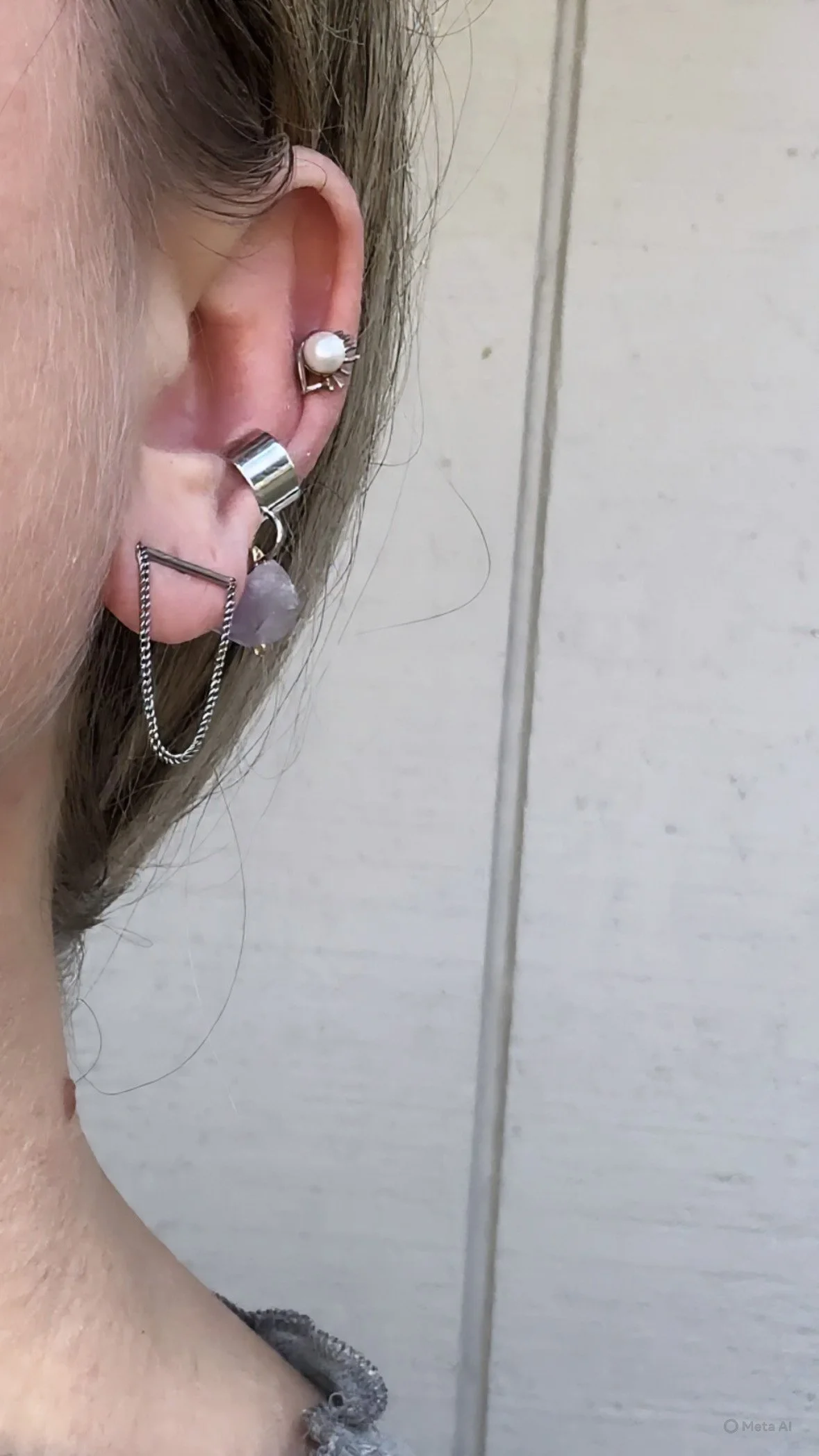 Amethyst Ear Cuff