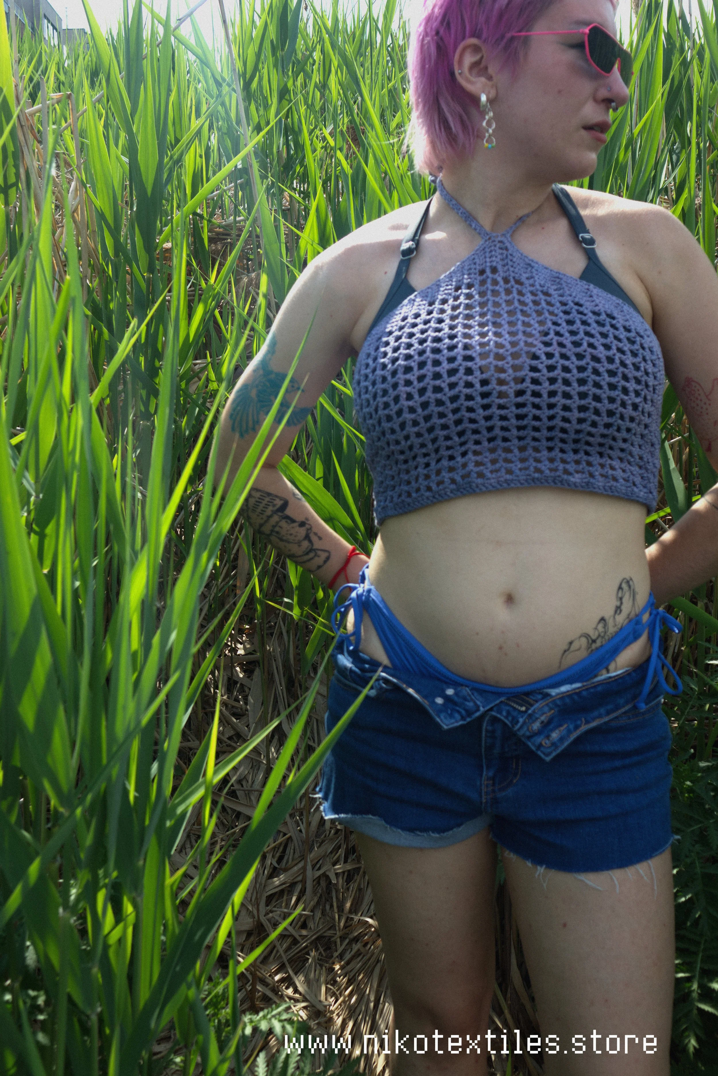 Lilac Halter Top