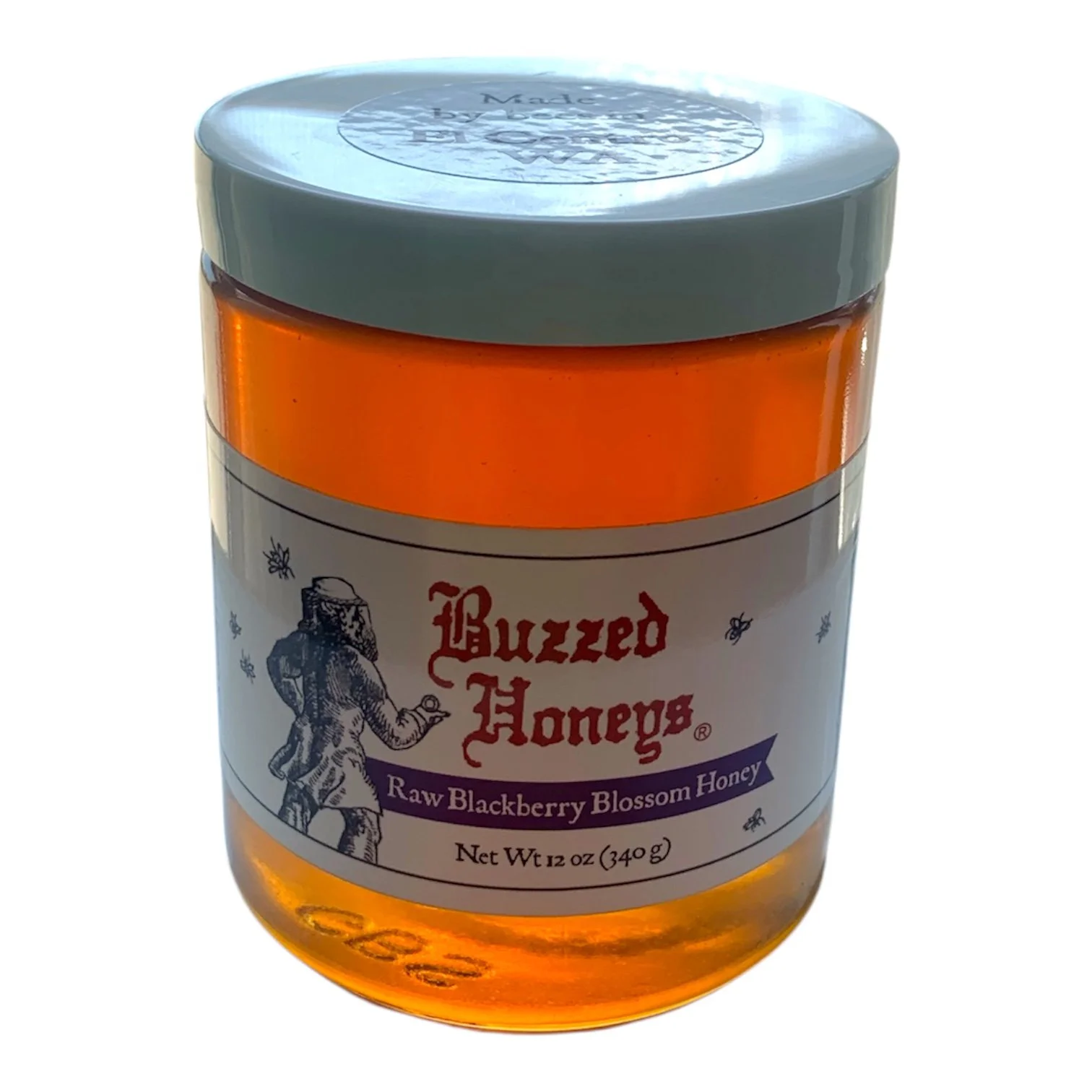 Raw Blackberry Honey from Washington State by Buzzed Honeys