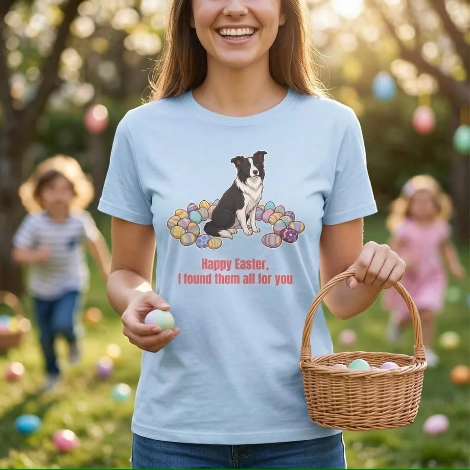 Just in time for your Easter Egg hunt! Order now at Blend Out on Etsy https://www.etsy.com/listing/4475549214/easter-dog-t-shirt-happy-easter-i-found?ref=shop_home_active_1&amp;logging_key=b50bda1cdf067a2a867fa68698d6096bbc333219%3A4475549214

#easte