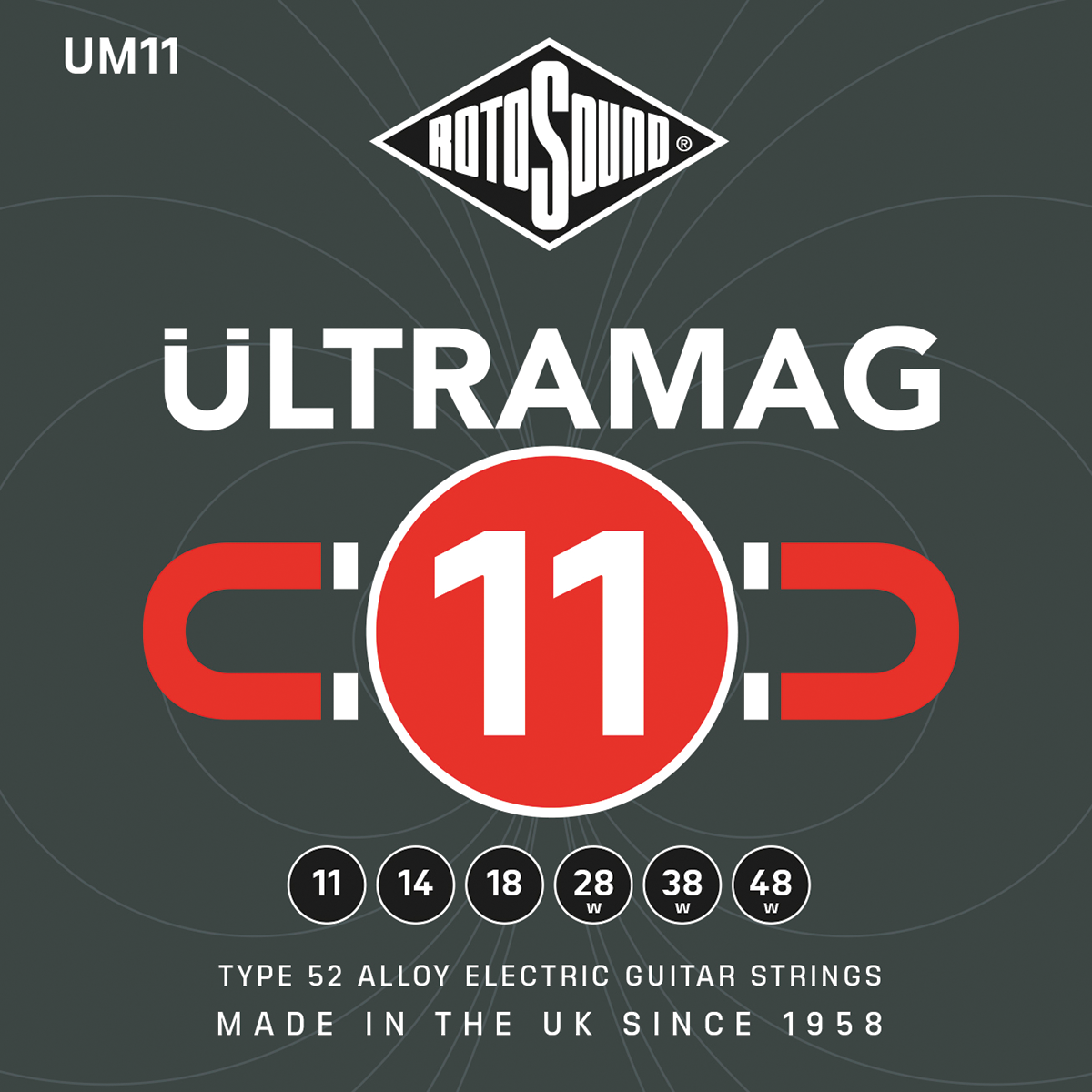 Rotosound UM11 Ultramag Electric Set 11 - 48