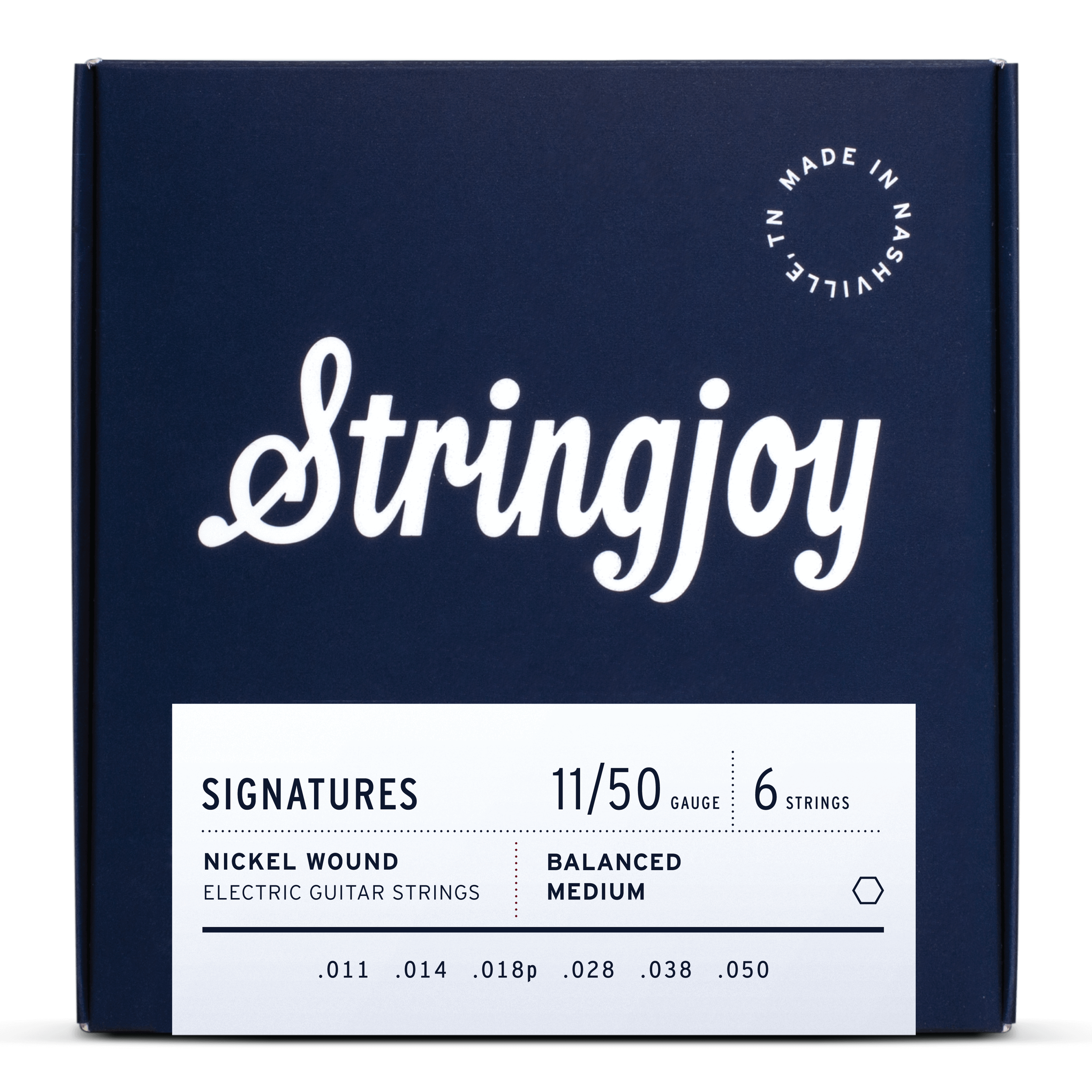 Stringjoy Signatures | Balanced Medium Gauge (11-50) Nickel Wound Electric Guitar Strings
