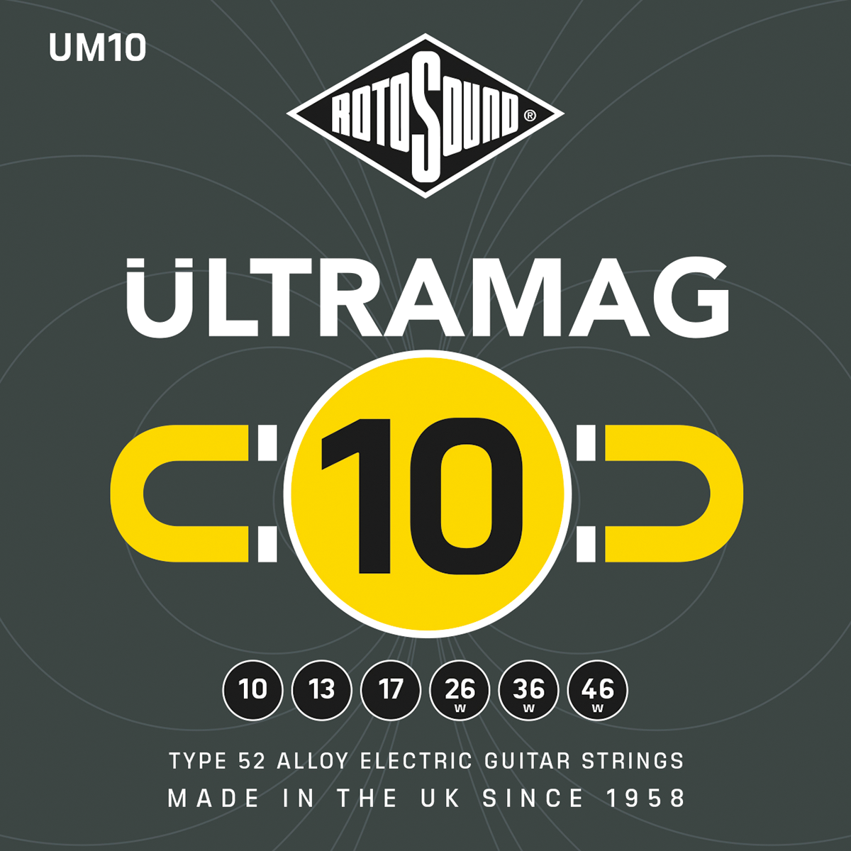 Rotosound UM10 Ultramag Electric Set 10 - 46