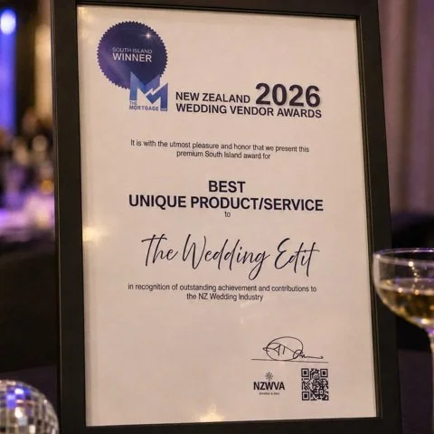 The Wedding Edit headed to Auckland this weekend for the @nzwv.awards Awards and we came home with a win!

We are incredibly proud to have been named Best Unique Product or Service for 2026.

Behind The Wedding Edit is a team that works nonstop to br