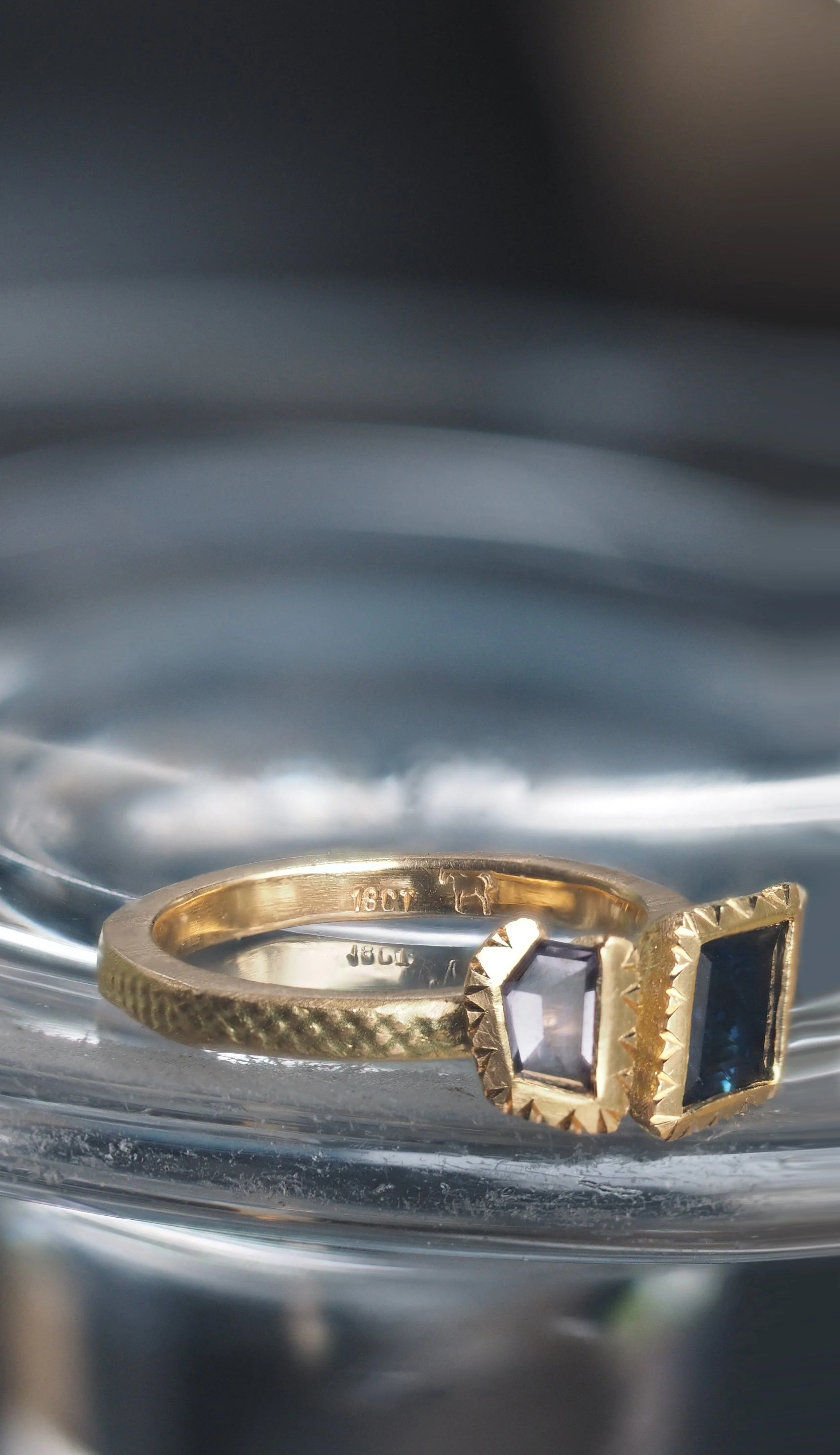 engagement ring by georgie brooks in 18ct gold
