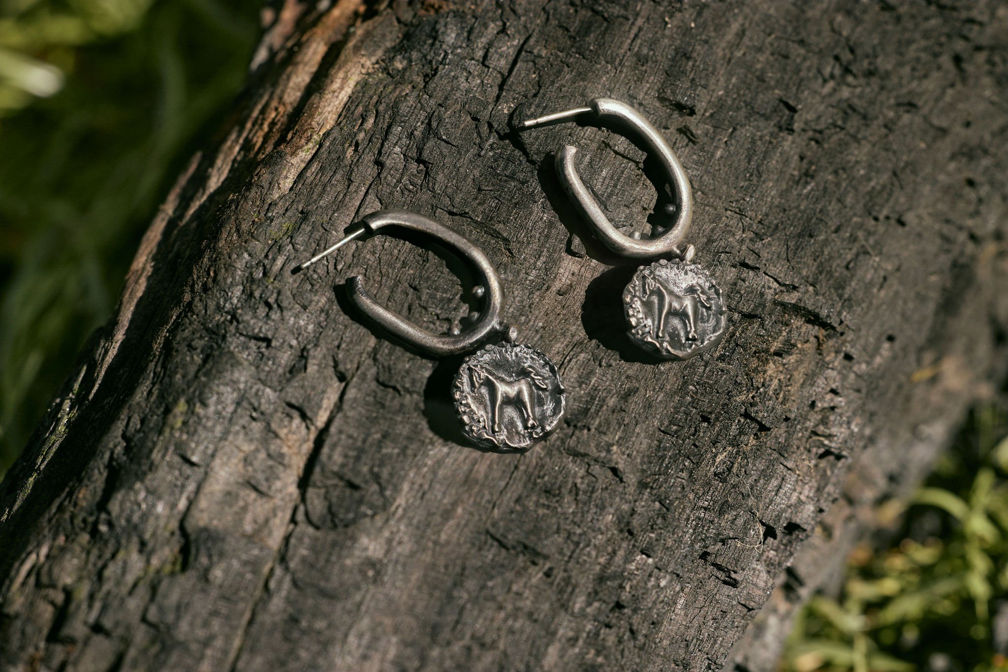 Studio pony by Georgie Brooks hand made earrings