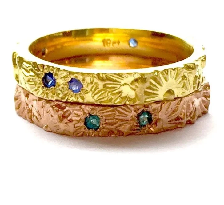 Luna Rings. Recycled 18ct Yellow Gold. 