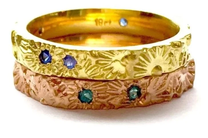 Luna Rings. Recycled 18ct Yellow Gold. 
