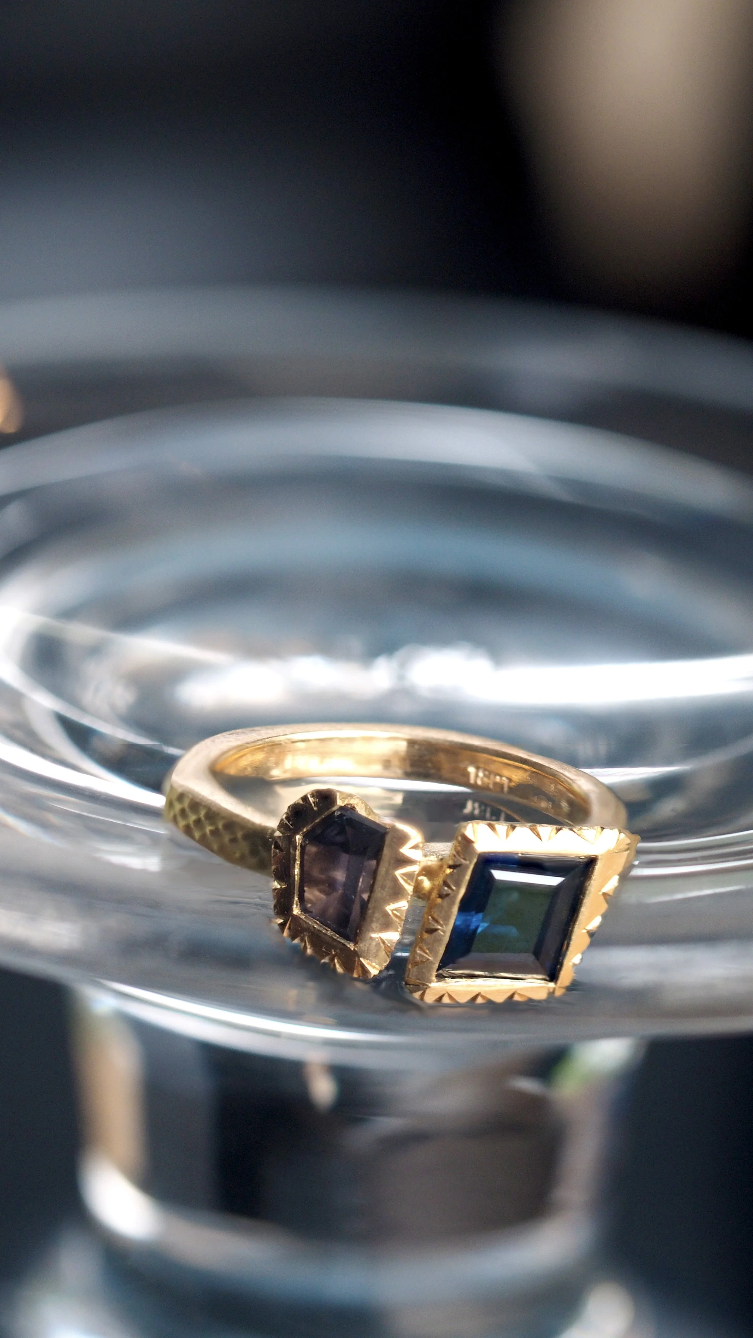 engagement ring by georgie brooks in 18ct gold