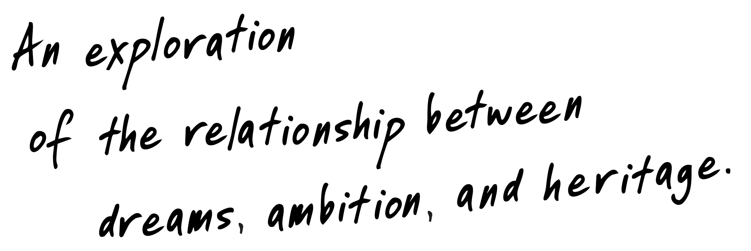 An exploration of the relationship between dreams, ambition, and heritage