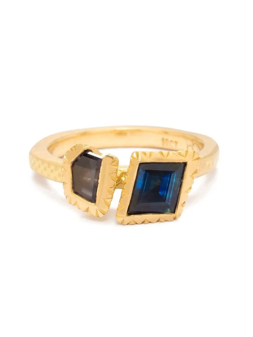 Hand made recycled gold ring by Georgie Brooks