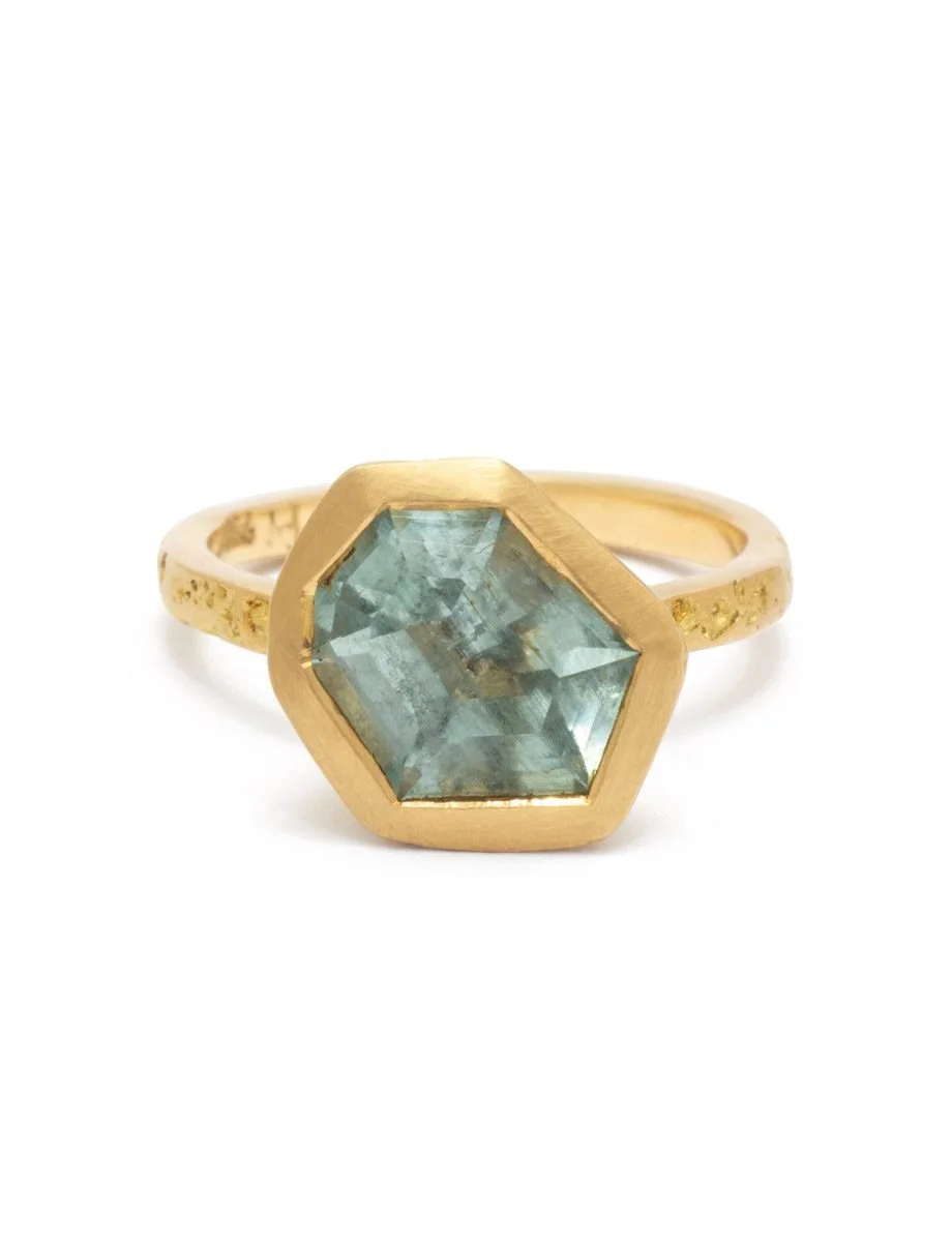 Aquamarine ring by Georgie Brooks