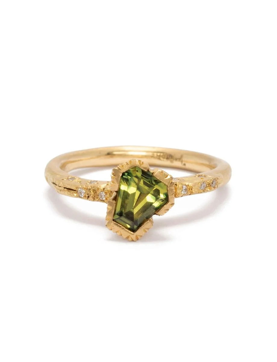 Gold and Sapphire ring by Georgie Brooks