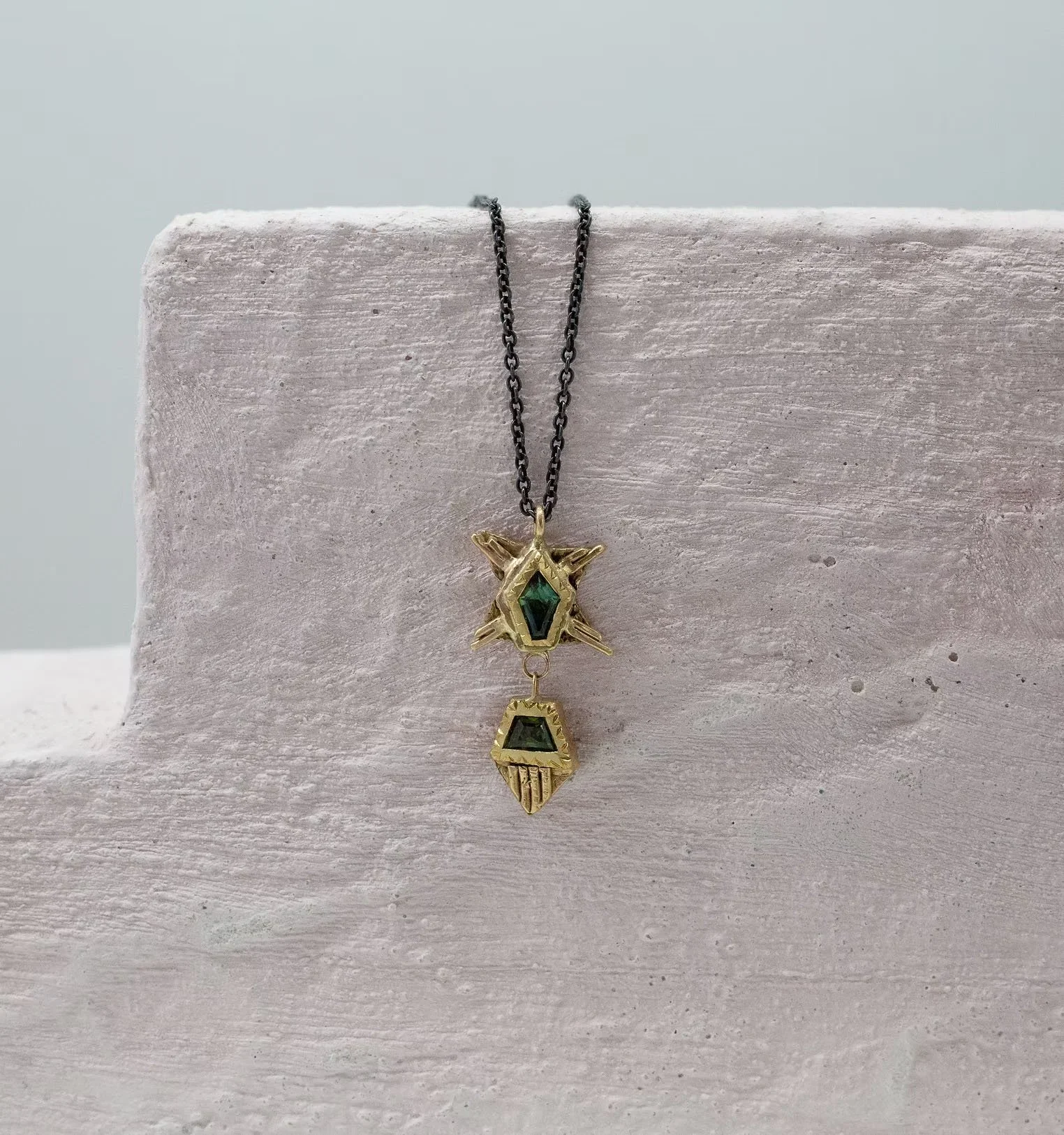 Gold and Sapphire Pendant