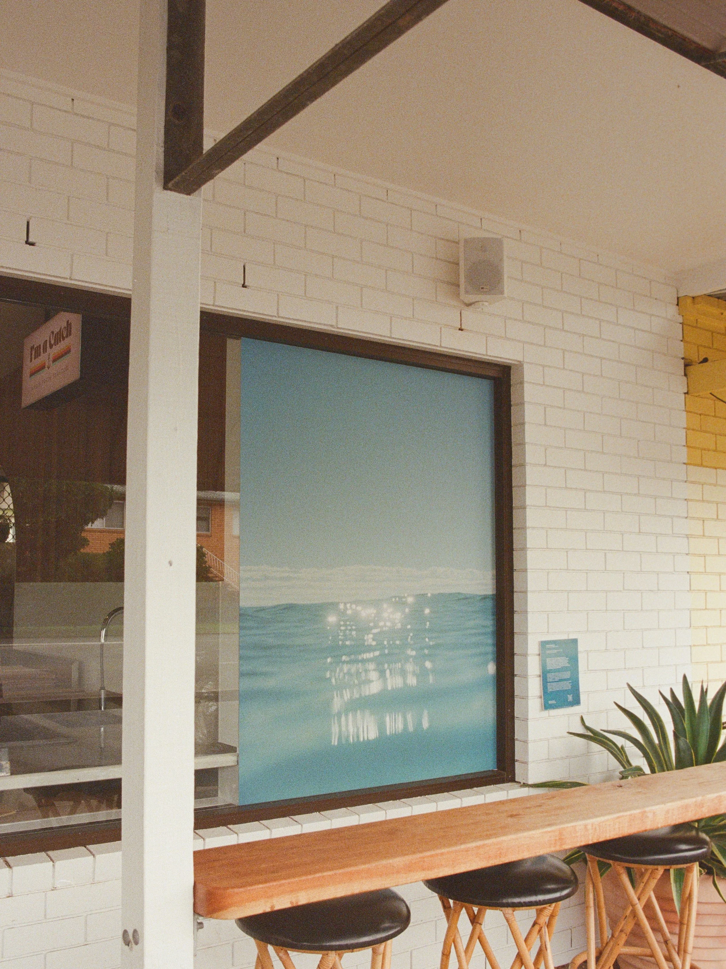 A few months on and it&rsquo;s still such a joy to see my photo in mural size @imacatch_seafood . Tara thank you so much for the opportunity to share this beautiful capture with the Brunswick Heads community. When the late afternoon sun shines on thi