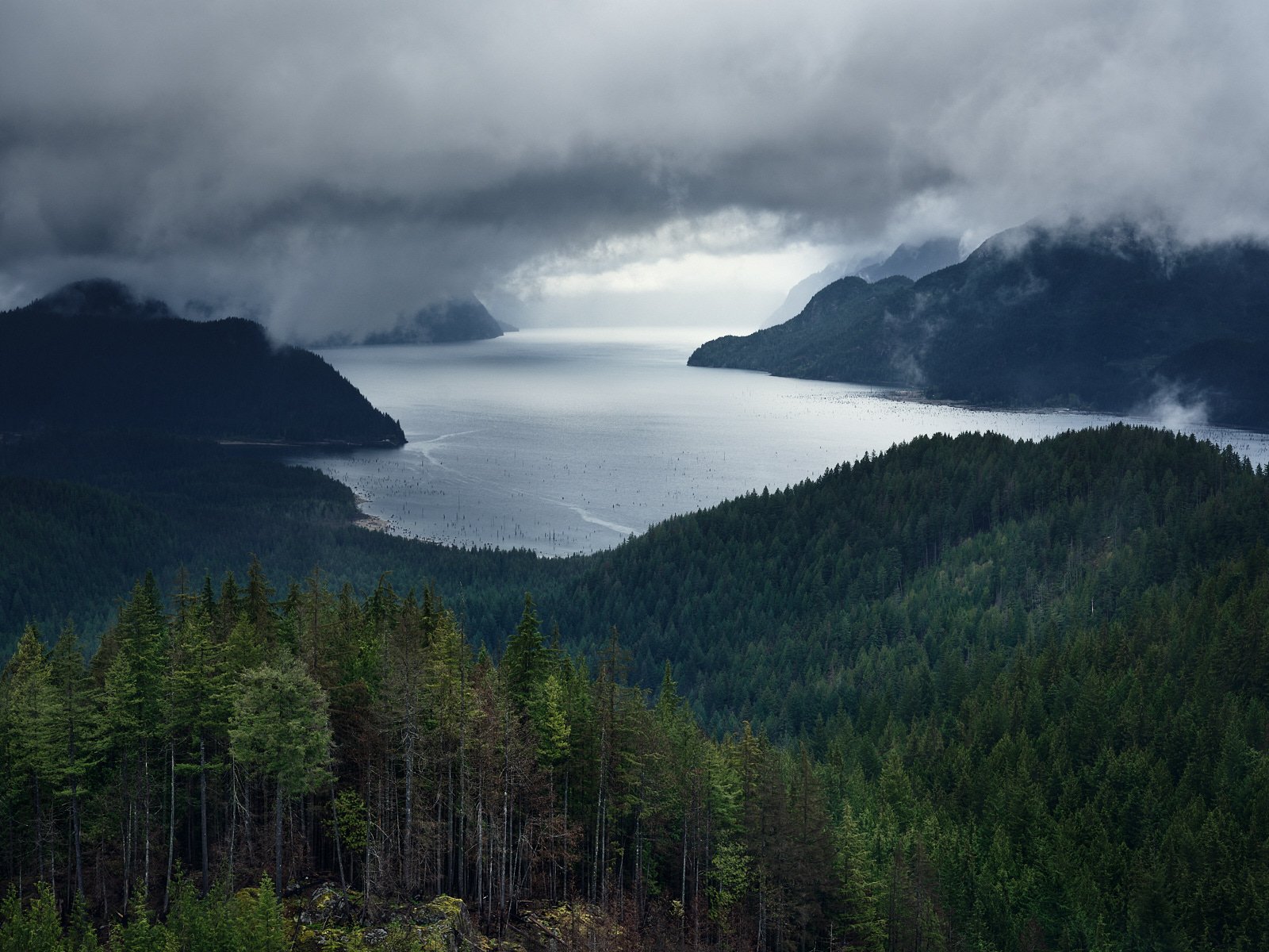 Angry skies