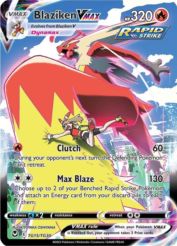 Pokemon Blaziken VMAX - SWSH12: Silver Tempest Trainer Gallery (SWSH12: TG) Near Mint