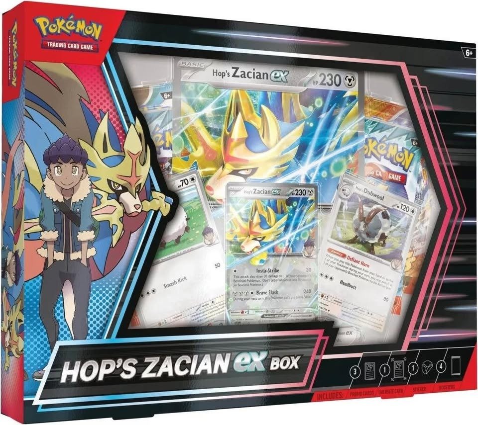 Hops Zacian Ex Sealed Box Pokemon Journey Together