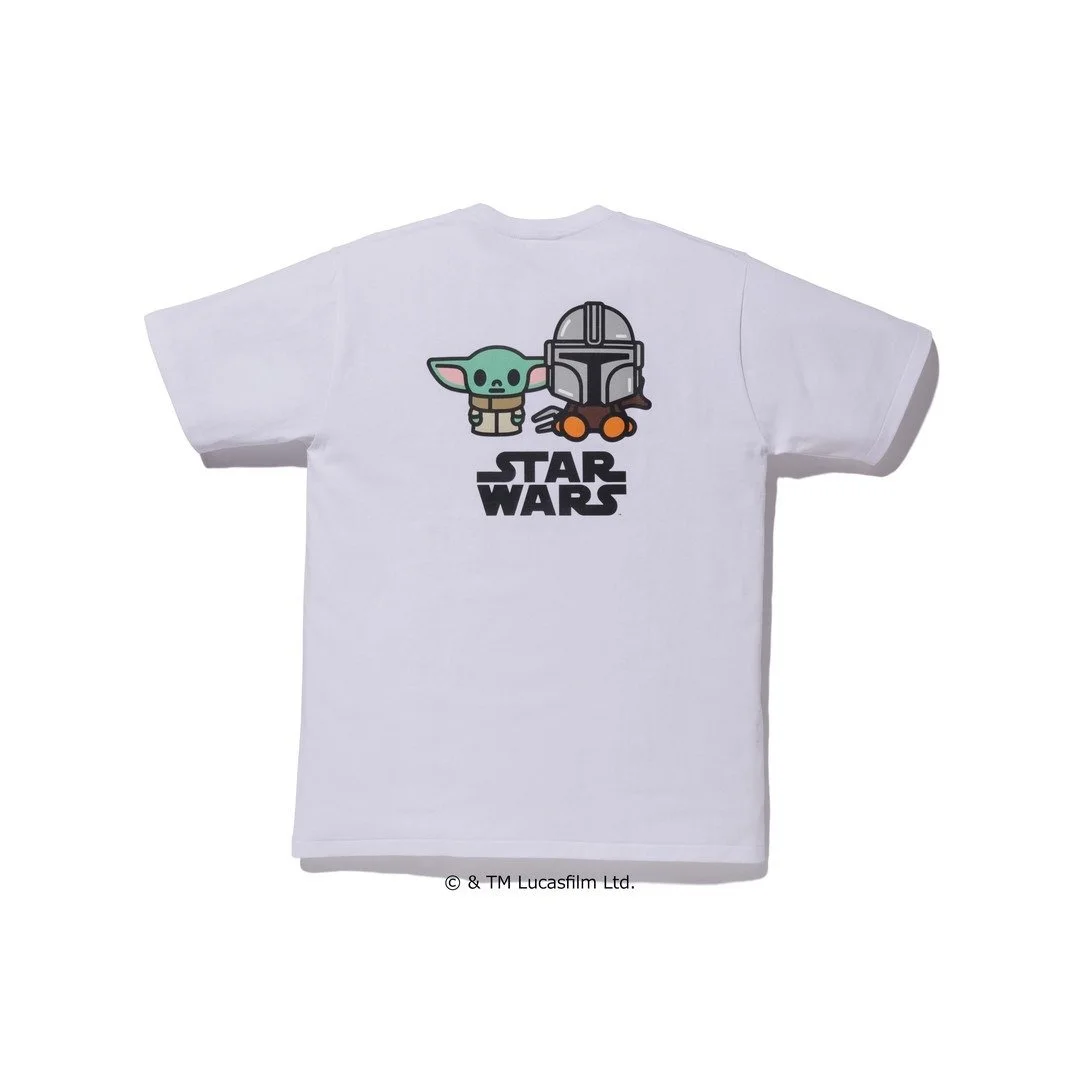 (Pre-Owned) BAPE x Star Wars Baby Yoda The Child Mandalorian Baby Milo Tee Disney SS20 Size: Medium