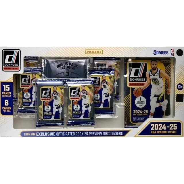 NBA Panini 2024-25 Donruss Basketball Trading Card BUNDLE Box (6 Packs)