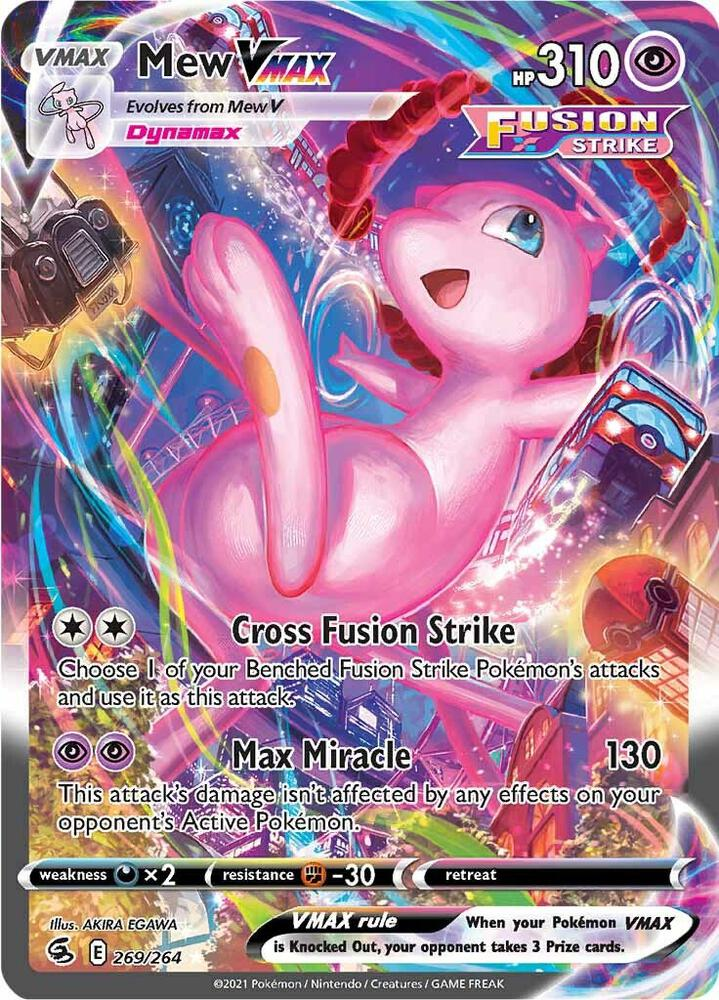 Mew VMAX (Alternate Art Secret) - SWSH08: Pokemon Fusion Strike (SWSH08) NM