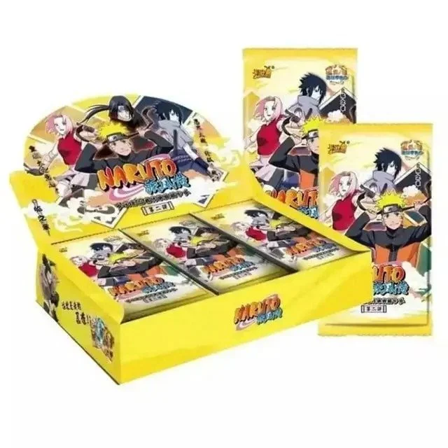Naruto Kayou Tier 1 Wave 2 Booster Box Official Anime Cards TCG CCG Collectible Playing/Trading Cards Second Bullet 36 Packs per Box 5 Cards per Pack Naruto & Sasuke