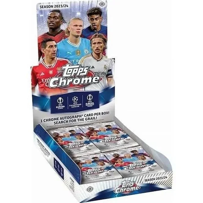 2023-24 Topps UEFA Club Competitions Chrome Soccer Hobby Box