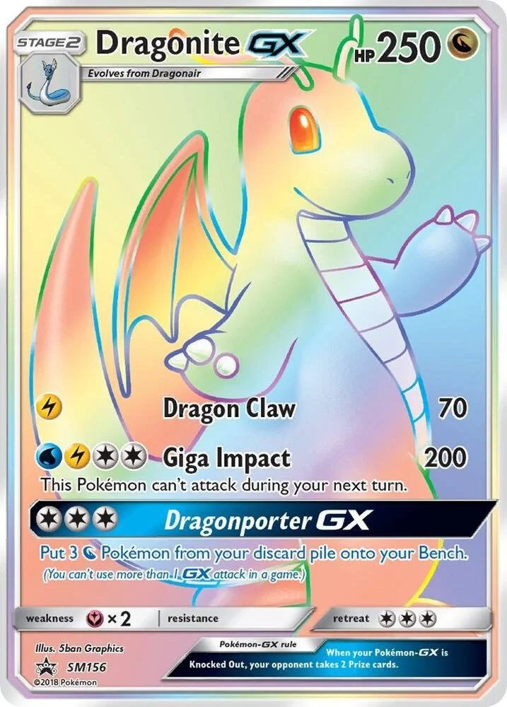Pokemon Dragonite GX - SM156 - SM Promos (SMP) Near Mint